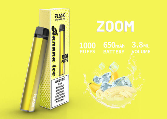 керамический патрон масла 1000puffs, 3.8ml 650Mah приправил патрон CBD Vape