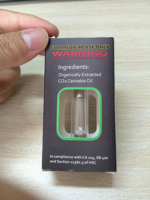 Картон коробки пакета Vape масла патрона перепада 8 THC складной