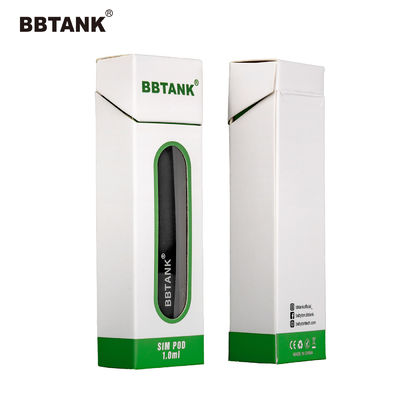 Ручка картона CBD Vape Eco бумажная кладет выбивая печатание в коробку