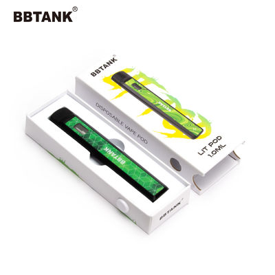 Ручка картона CBD Vape Eco бумажная кладет выбивая печатание в коробку