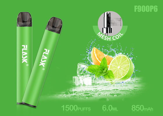 Патрон масла Nicosalt 5% 1500puffs 6.0ml стеклянный с катушкой сетки
