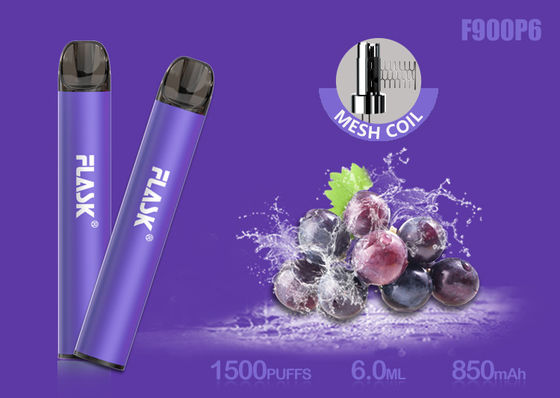 Патрон масла Nicosalt 5% 1500puffs 6.0ml стеклянный с катушкой сетки