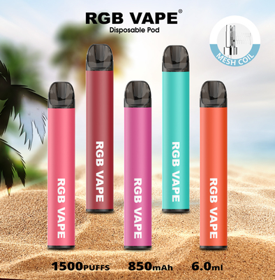 RGBvape SS304 Ecig 1500 приборов vape слойки устранимых с катушкой сетки