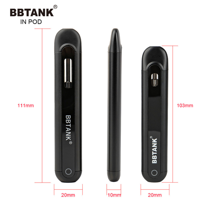 BBTANK В стручке Vape катушки прибора 2ml Vape дистиллатного масла СТРУЧКА THC устранимом керамическом с процессами 100% проверки качества