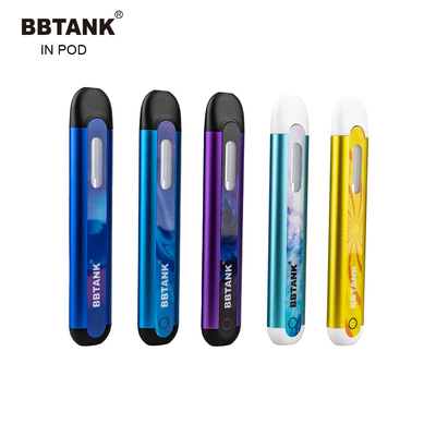 Патрон плоского масла керамический 2ml Cbd Thc перепада 8 прибора стручка Vape мундштука устранимого