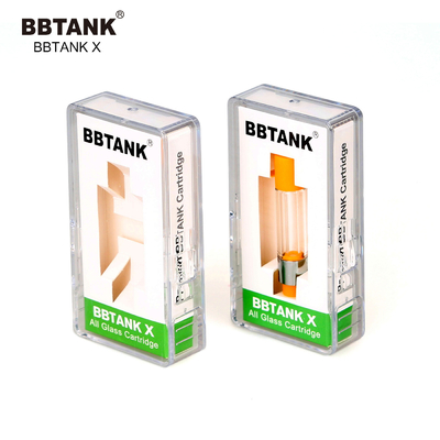 Патрон 0.5ml 1,0 фабрики BBTANK оптовый первоначальный полностью стеклянный 2,0 грамма, 510 поток, подходящее масло выкостности широкого диапазона