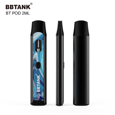 Изготовленная на заказ кнопка прибора 2ml THC устранимая Vape подогревает катушку функции керамическую никакой закупоривать